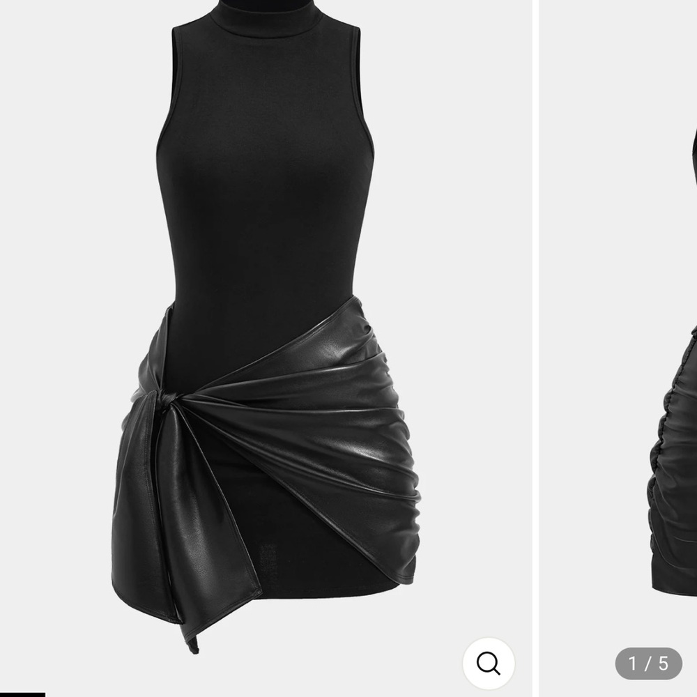 NWT Micas Tie Front Sleeveless Mini Dress